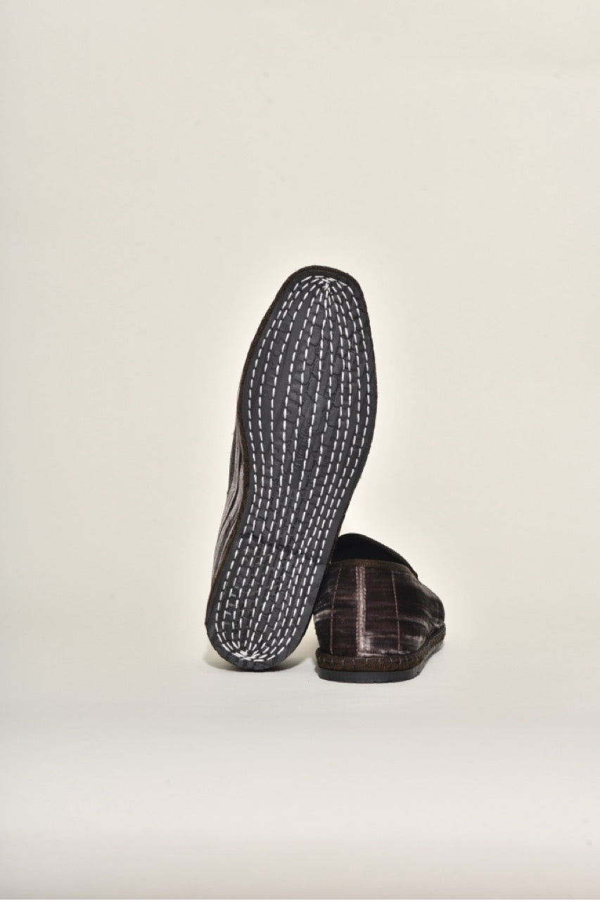 Friulane Velours Froissé Marron Glacé I Bout carré