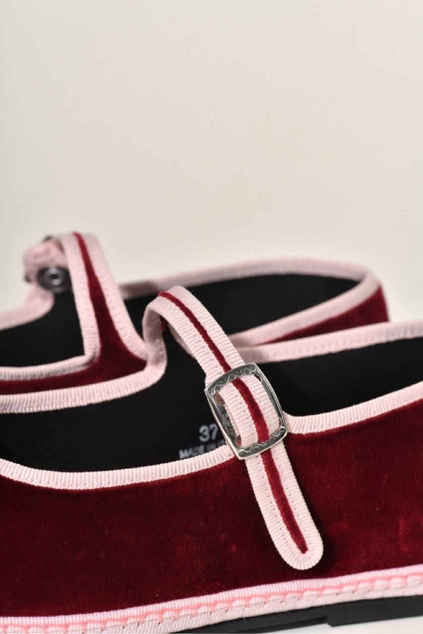 Furlane- Mary Jane Bordeaux I Ganse Rosée