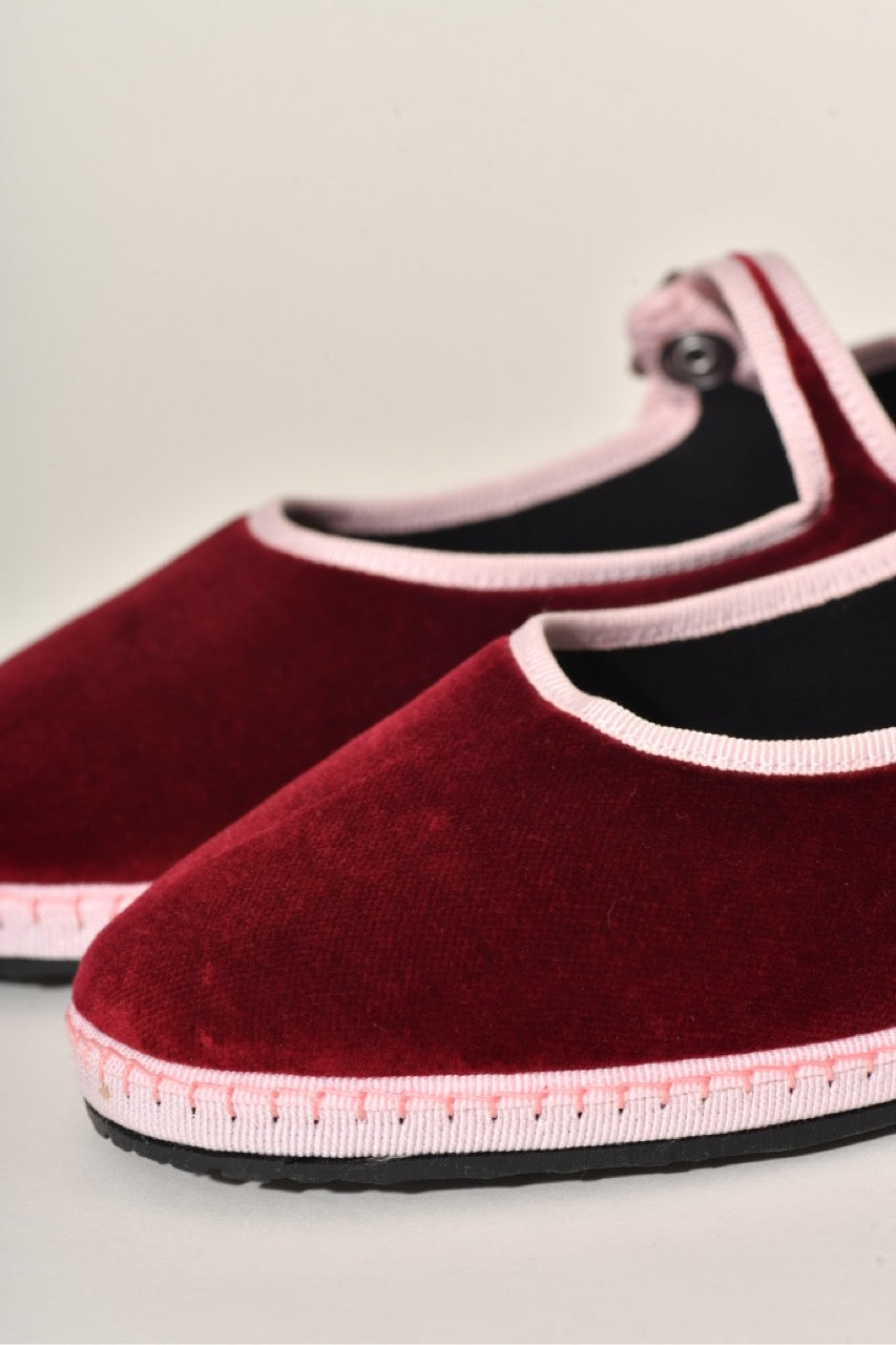 Furlane- Mary Jane Bordeaux I Ganse Rosée