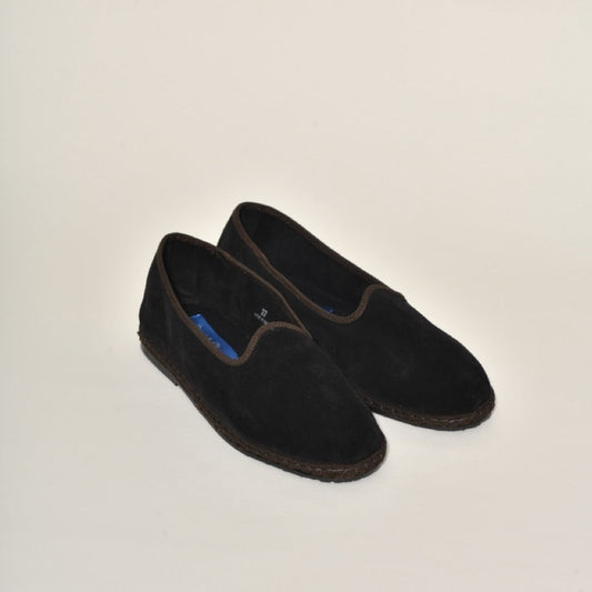 Friulane - Daim Noir I Ganse marron - Elle & Lui