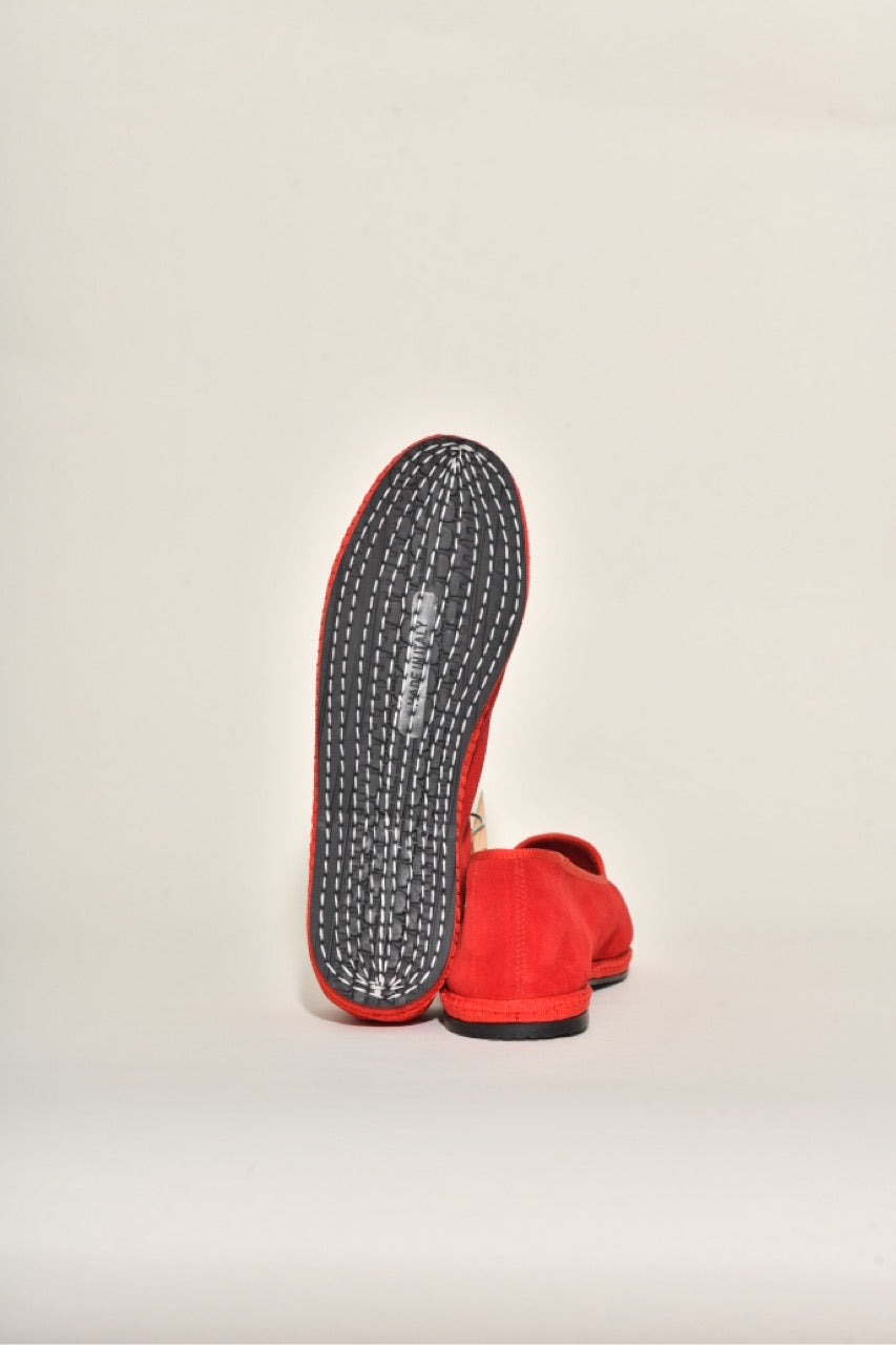 Friulane Daim - Rouge ferrari I Elle & Lui