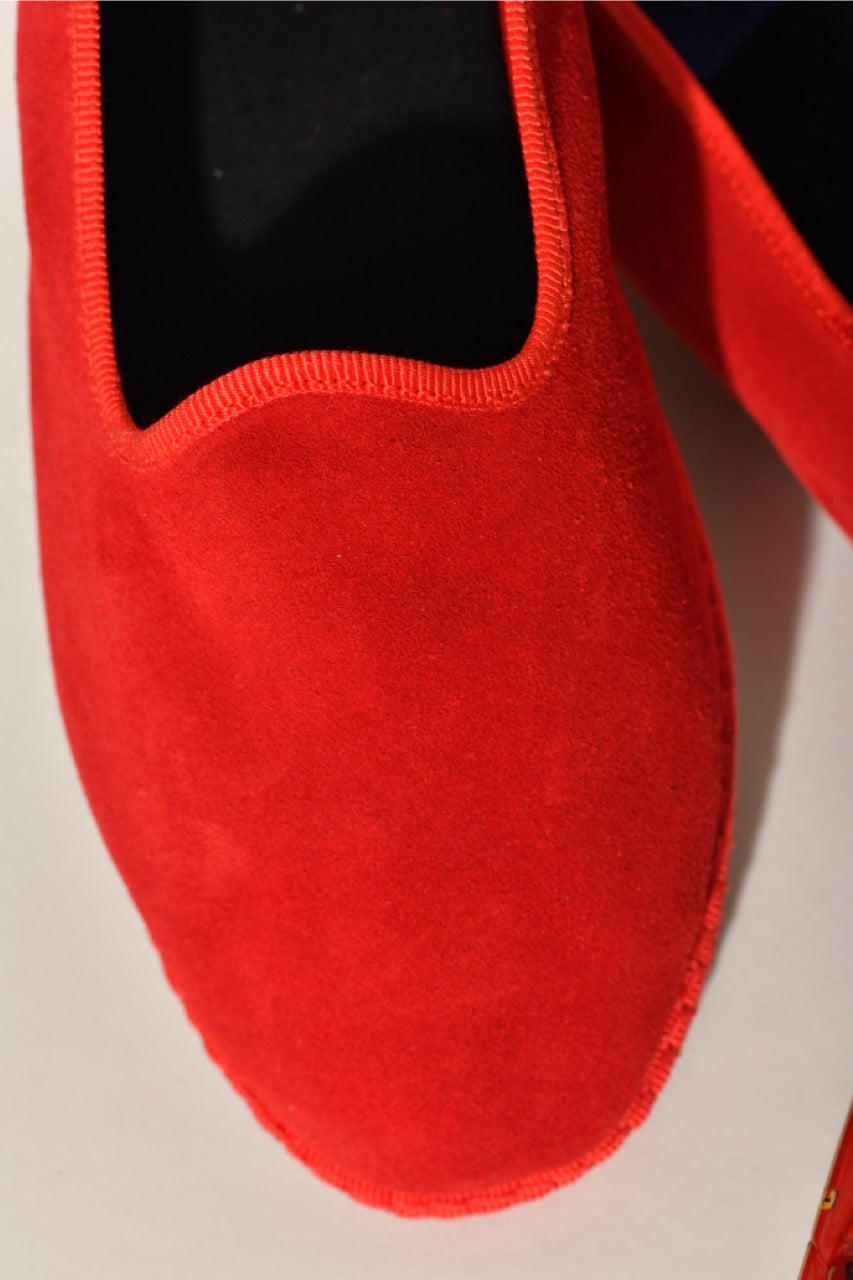 Friulane Daim - Rouge ferrari I Elle & Lui