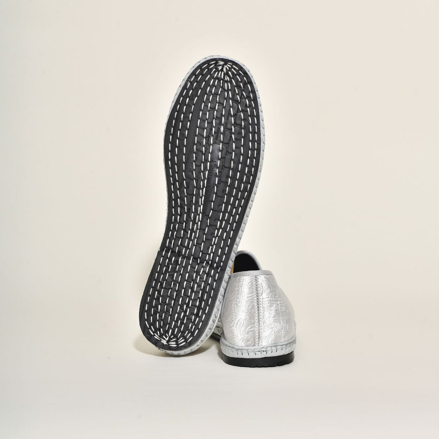 Friulane - Velours Motif Cashmere Silver - Elle & Lui
