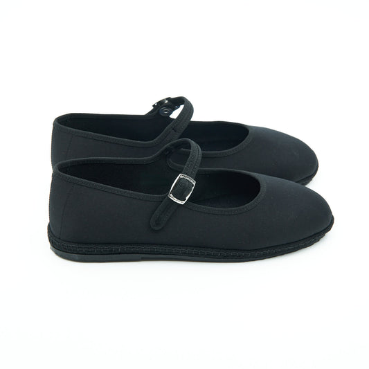 Friulane Mary Jane - Black Tuxedo | Satin 