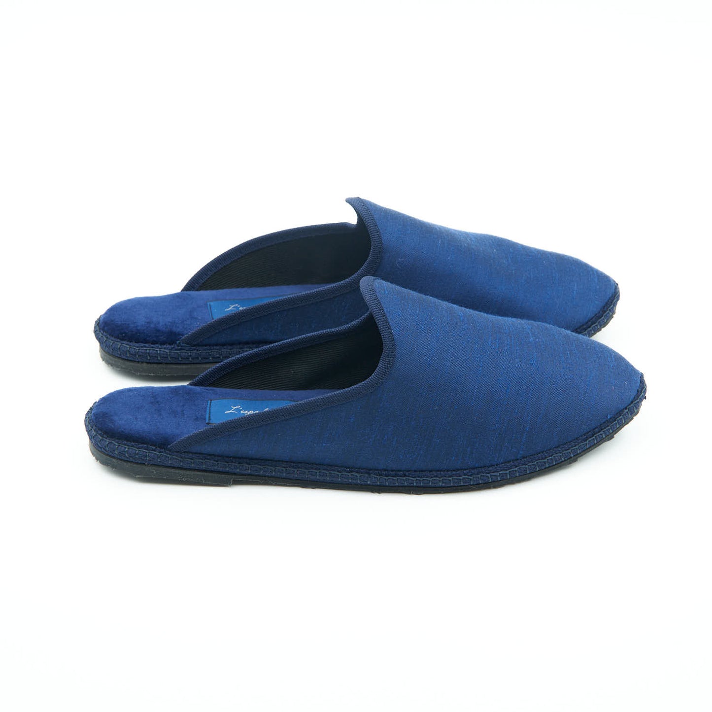 Friulane Clog - Shantung Blue - Wild silk 
