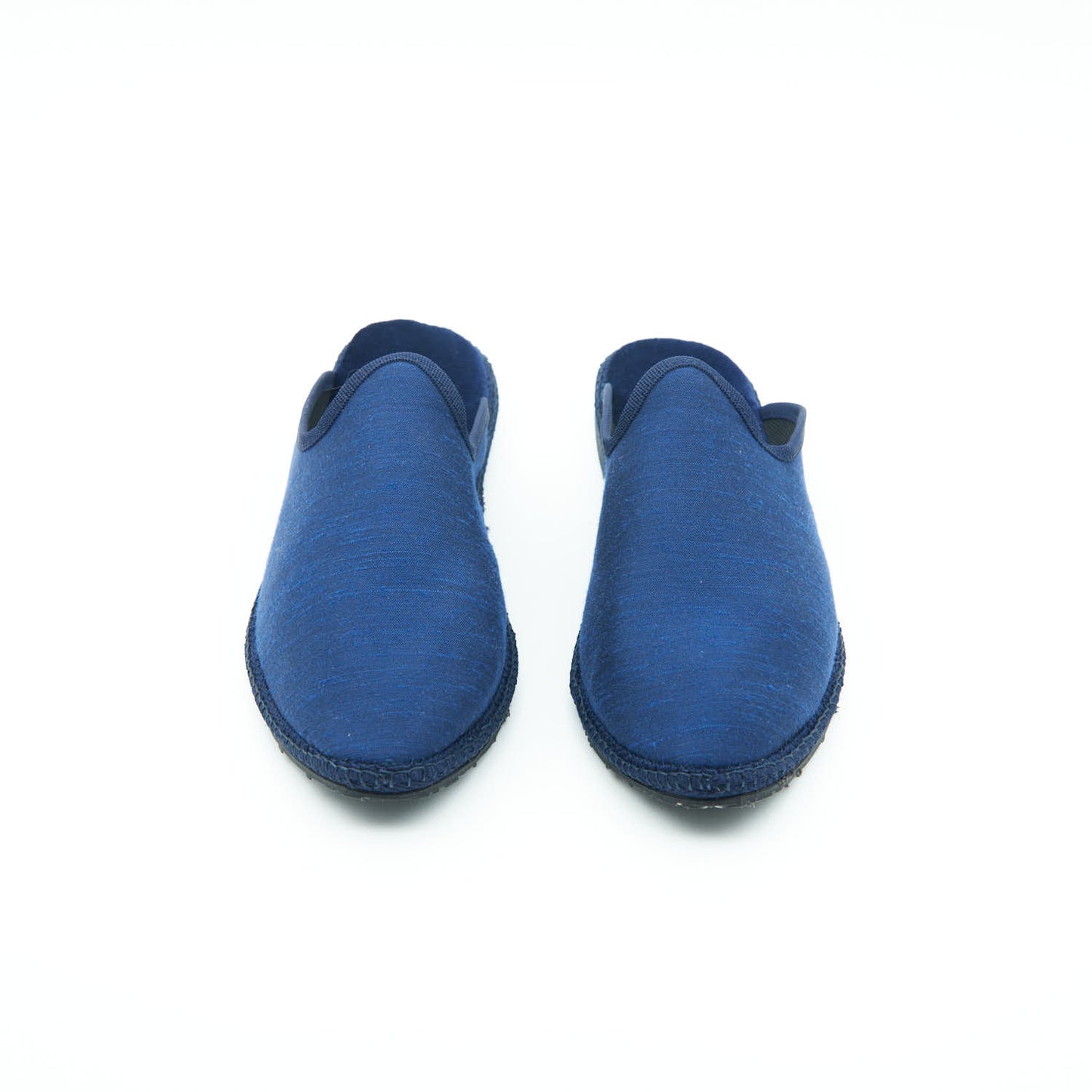 Friulane Clog - Shantung Blue - Wild silk 