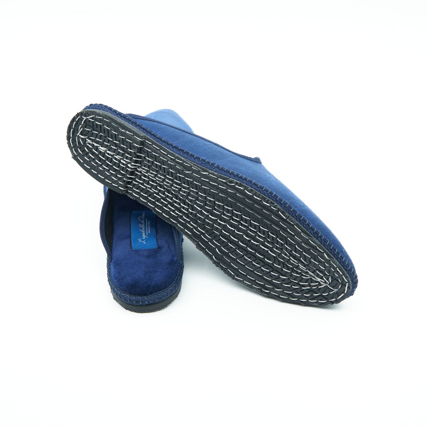 Friulane Clog - Shantung Blue - Wild silk 