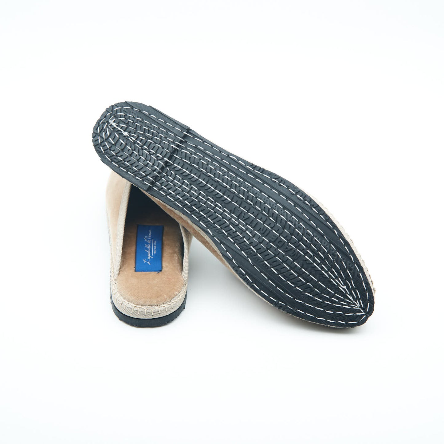 Friulane Clog - Beige | Tone-on-tone braid 