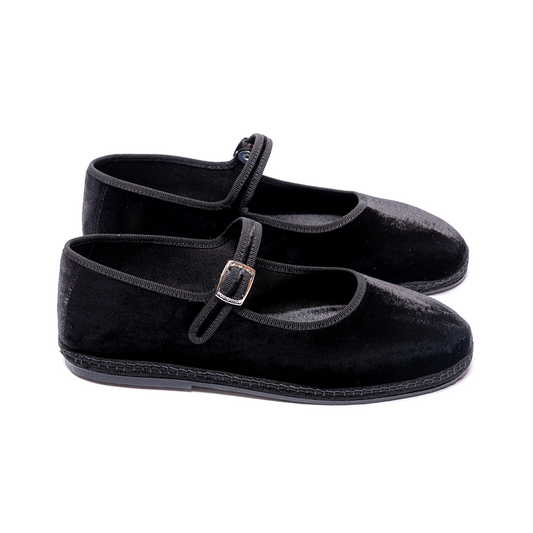 Mary Jane - Silky Black | Black Trim 