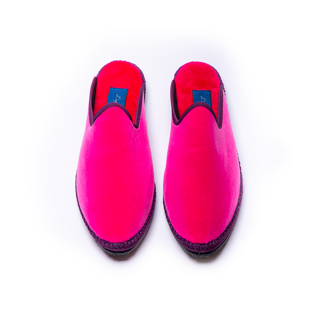 Friulane Clog - Pink Magenta I Purple Strap 