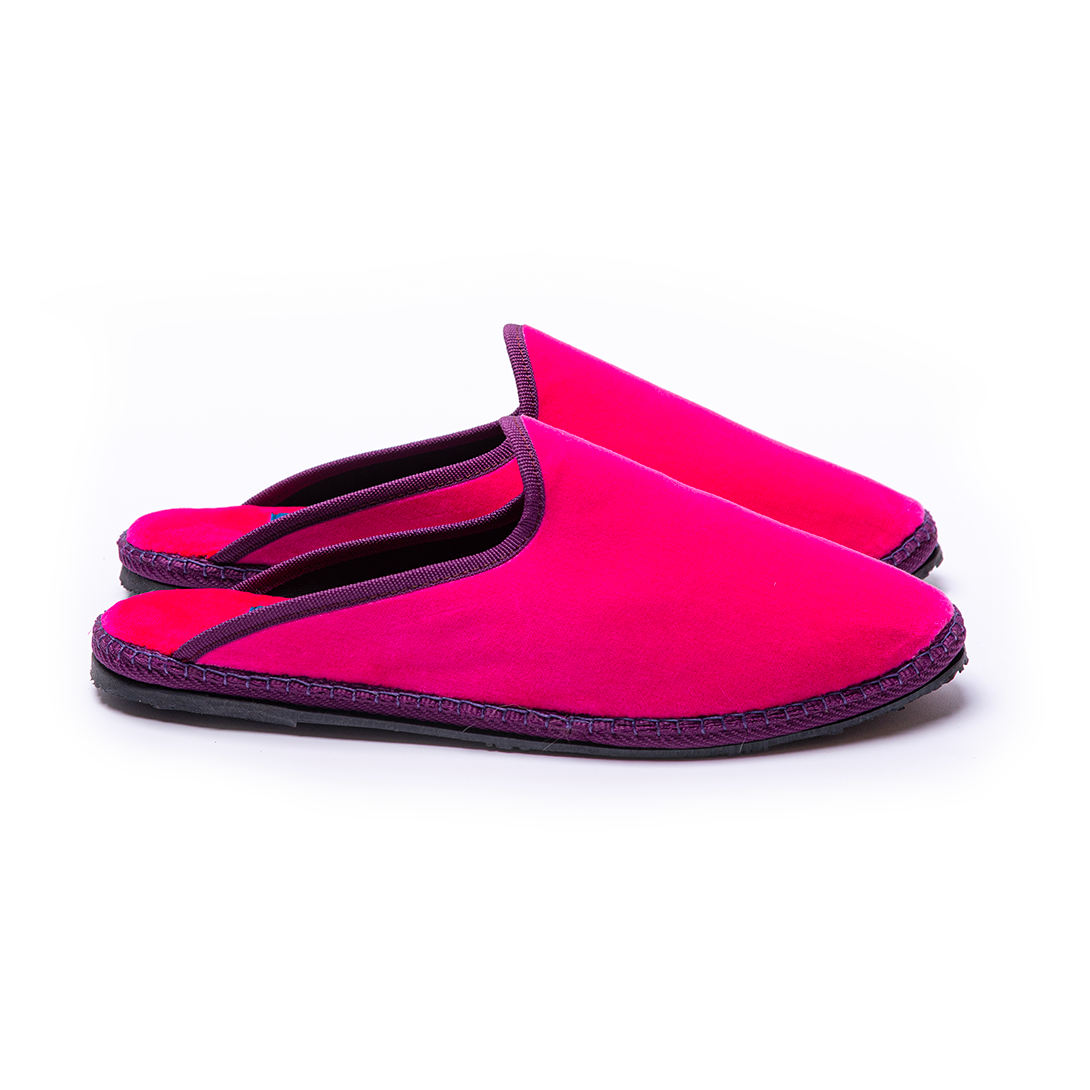 Friulane Clog - Pink Magenta I Purple Strap 