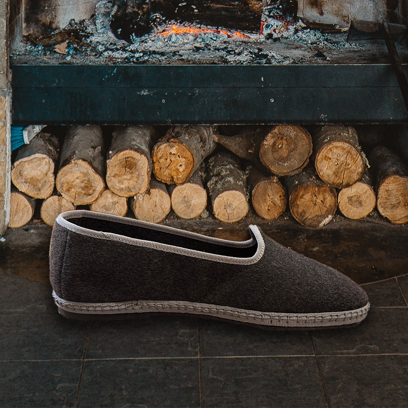 Friulane – EXCELLENCE-Serie | CASHMERE Grau - Hellgrauer Zopf 