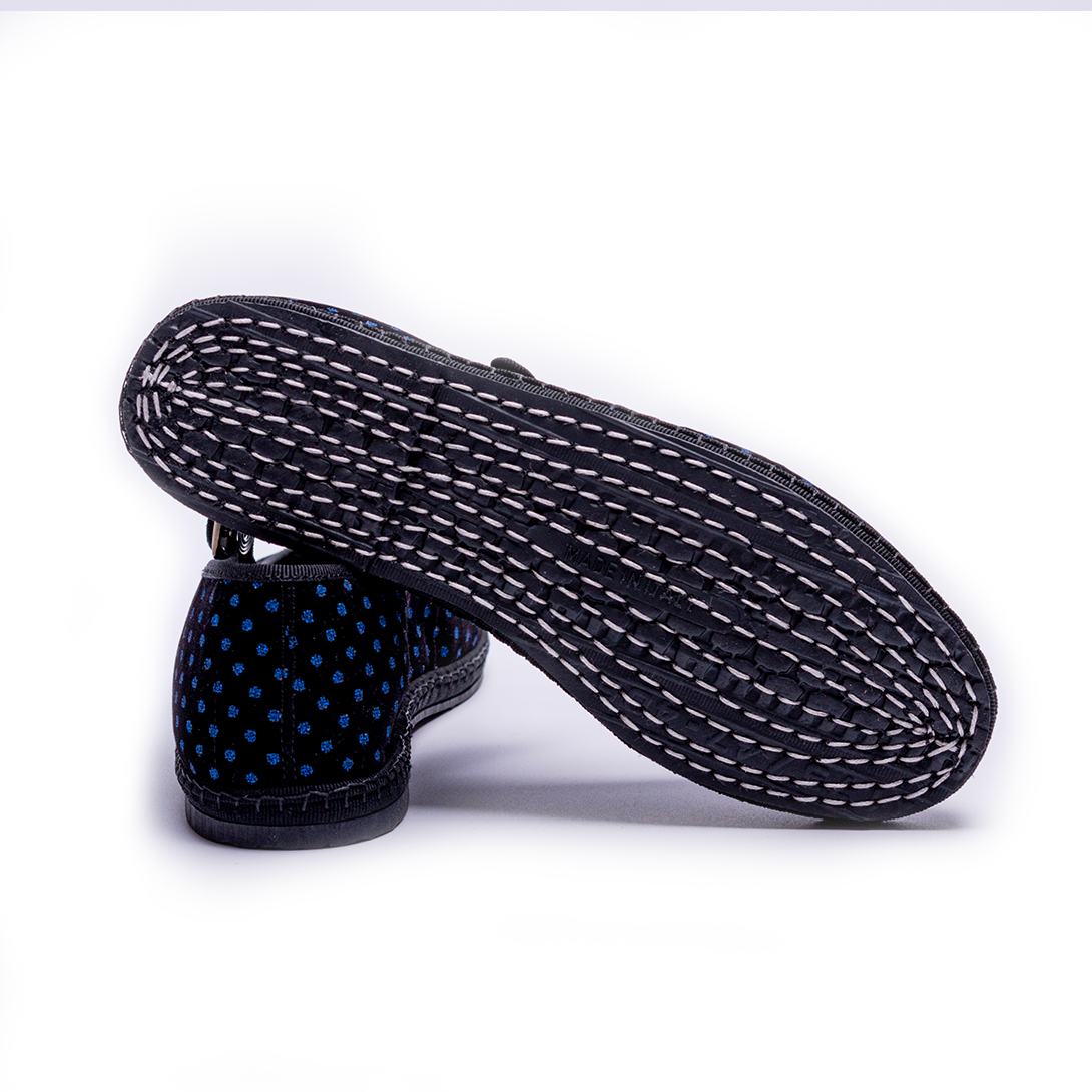 Mary Jane - Black I Blue Diamantino Pattern 