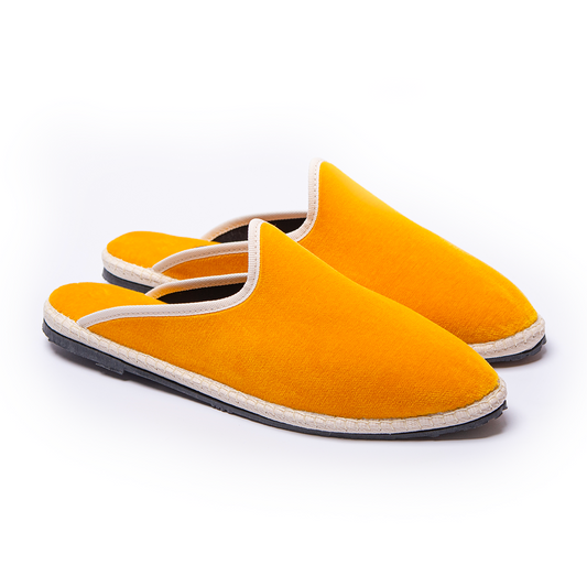 Friulane Clog - Ocher I off-white strap 