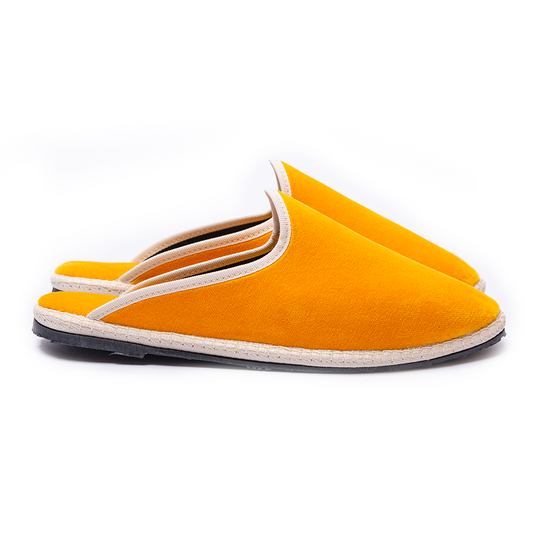 Friulane Clog - Ocher I off-white strap 