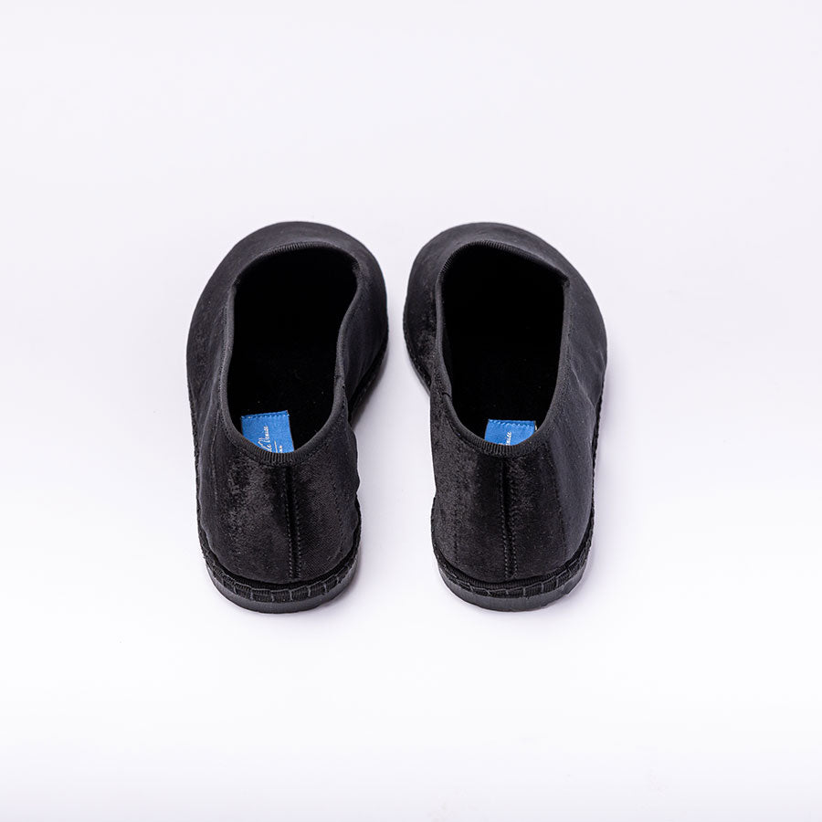 Friulane Classique - Velours Soie 20%  Noir Irisé | Ganse Noir