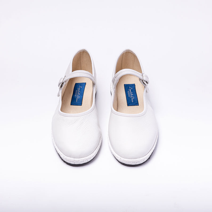 Furlane Mary Jane - Cuir - Blanc