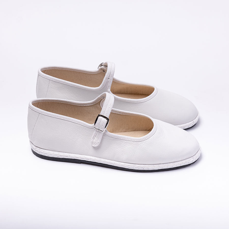 Furlane Mary Jane - Cuir - Blanc