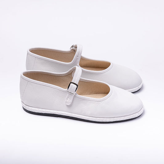Furlane Mary Jane - Cuir - Blanc