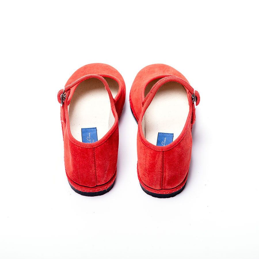 Furlane Mary Jane - Daim  Orange | Ganse ton sur ton