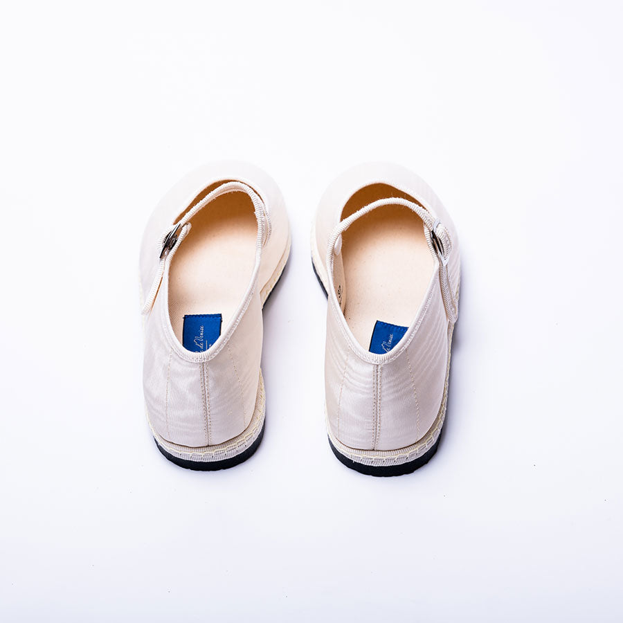 Furlane - Mary Jane Moire Blanc nacré | Ganse Nacre