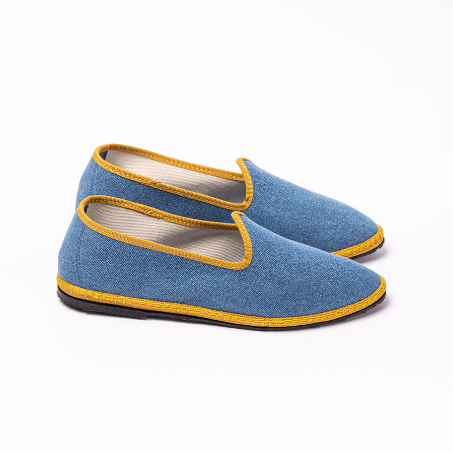 Friulane Paradisio - Toile Bleu jean I Ganse Ocre