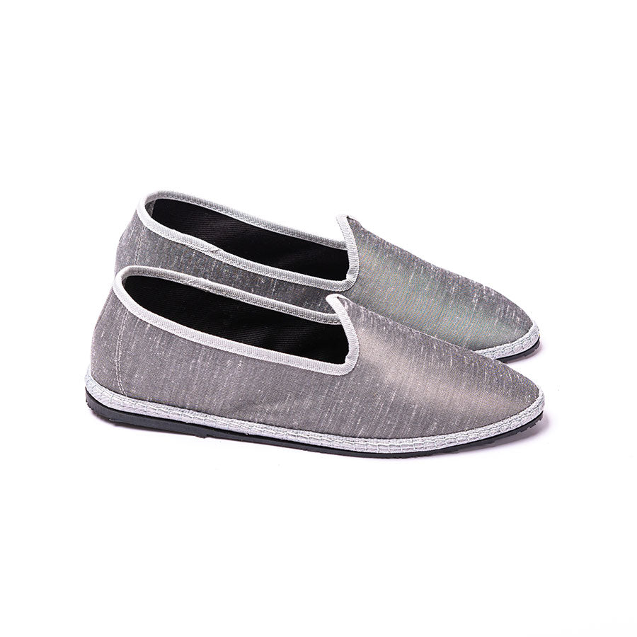 Friulane Paradisio - Soie sauvage Gris argent I Ganse Blanc