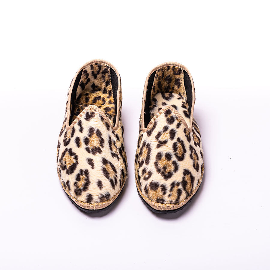 Friulane Paradisio - Velours Impression Fauve I Ganse Ecru