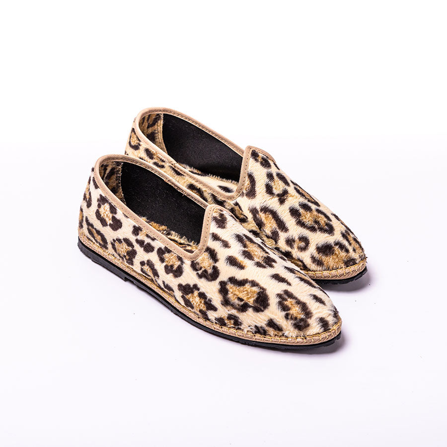 Friulane Paradisio - Velours Impression Fauve I Ganse Ecru