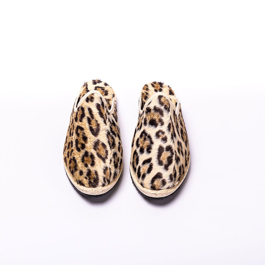 Friulane Sabot - Velours impression Fauve