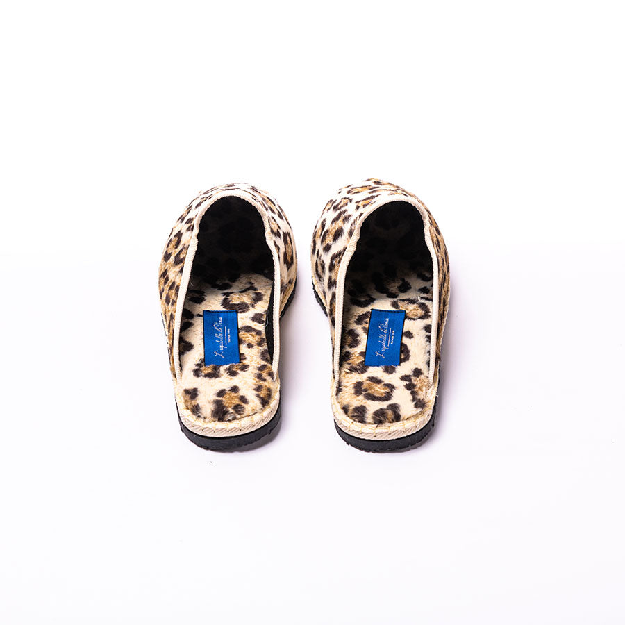 Friulane Sabot - Velours impression Fauve