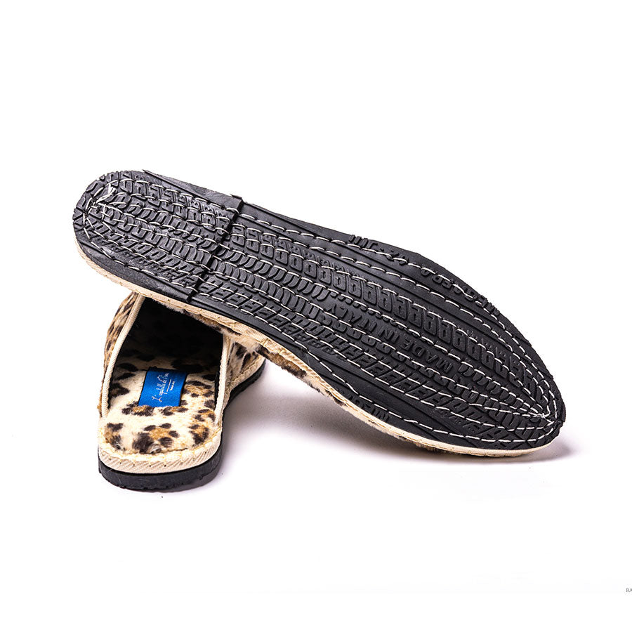 Friulane Sabot - Velours impression Fauve