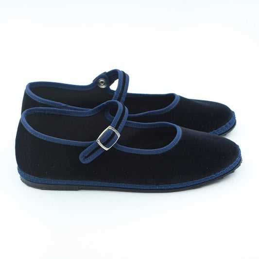 Mary Jane - Black | Blue Trim 