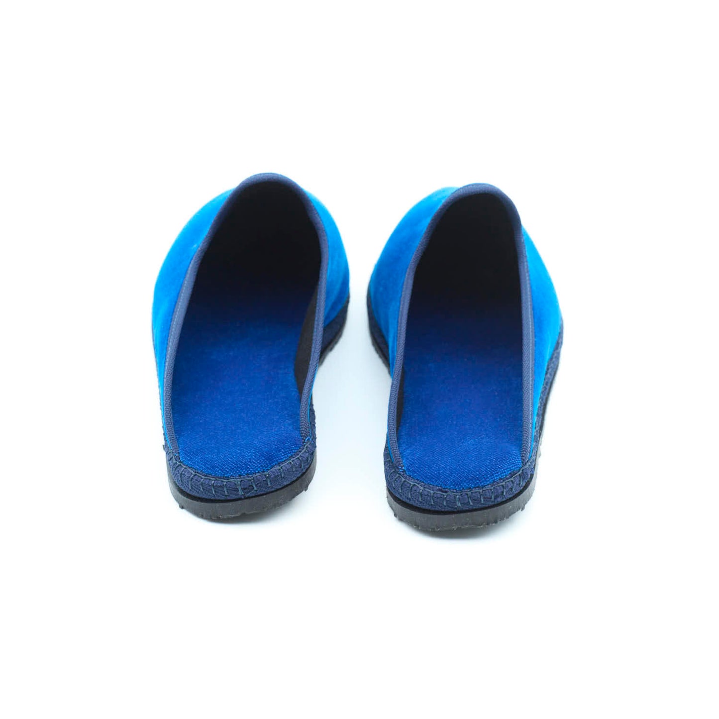 Friulane Sabot – Königsblau | Schwarzer Zopf 