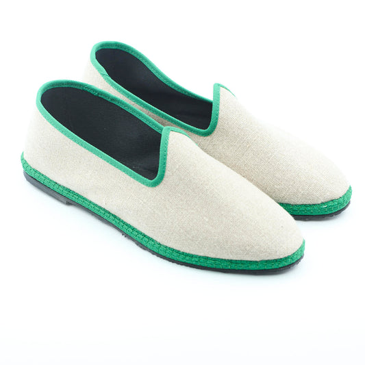 Friulane Paradisio - Beige | Green Loop - Canvas 