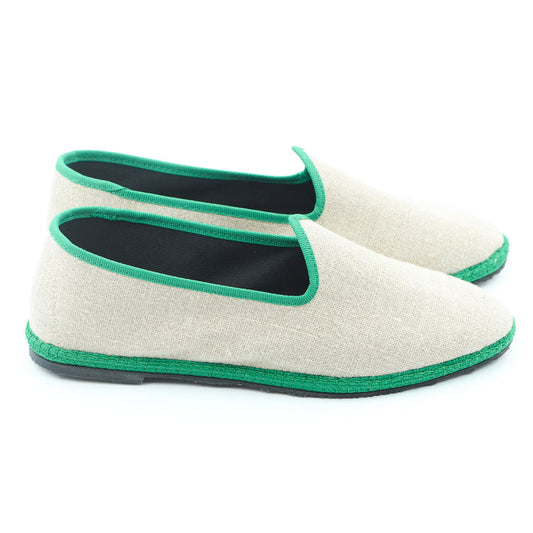 Friulane Paradisio - Beige | Green Loop - Canvas 