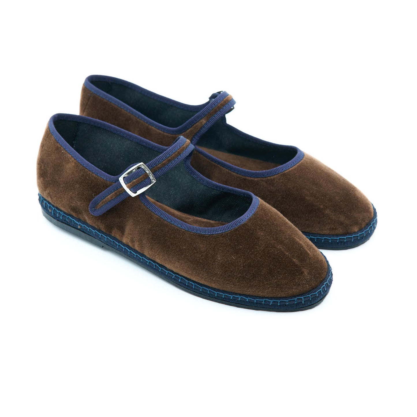 Mary Jane – Braun | Marine-Geflecht 