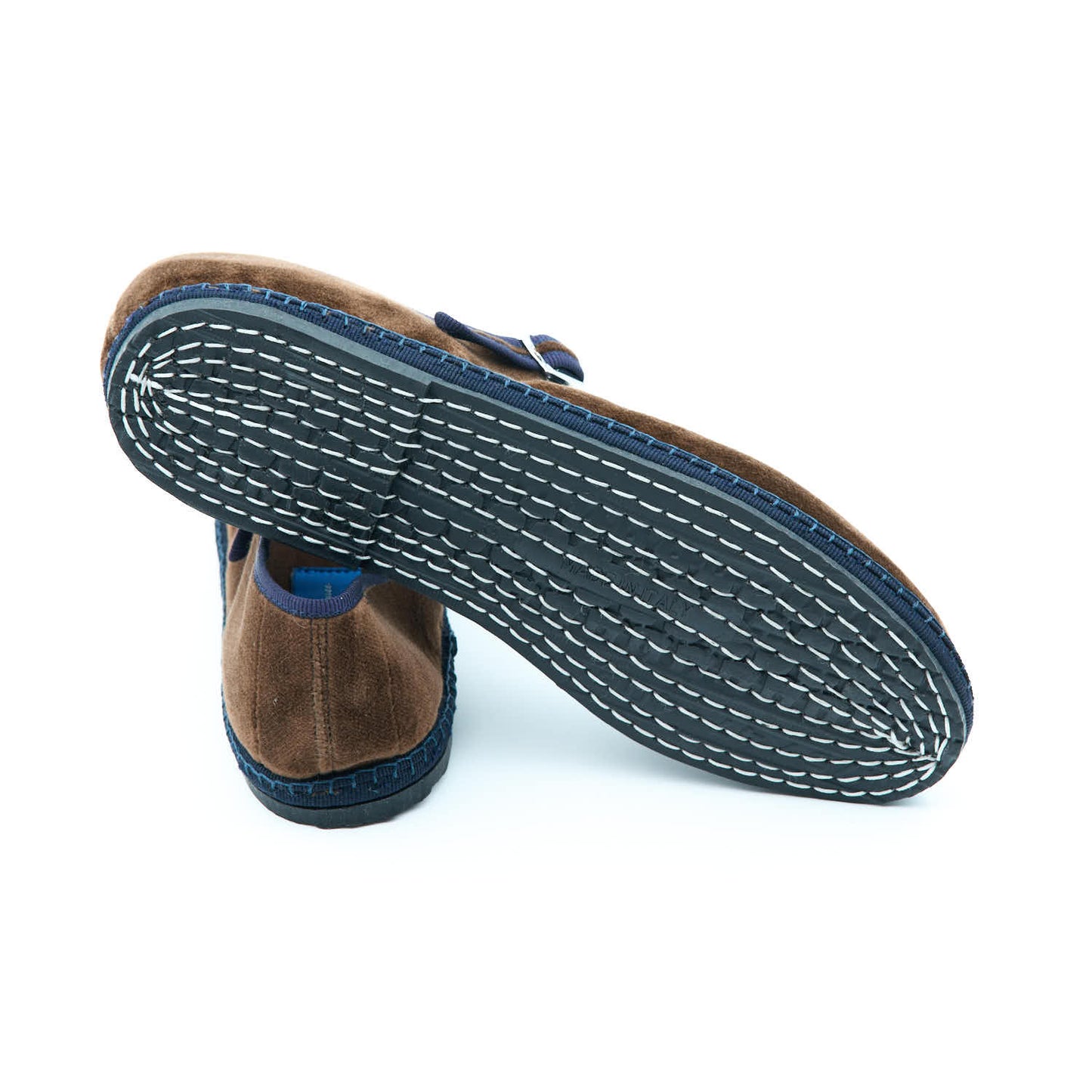 Mary Jane – Braun | Marine-Geflecht 